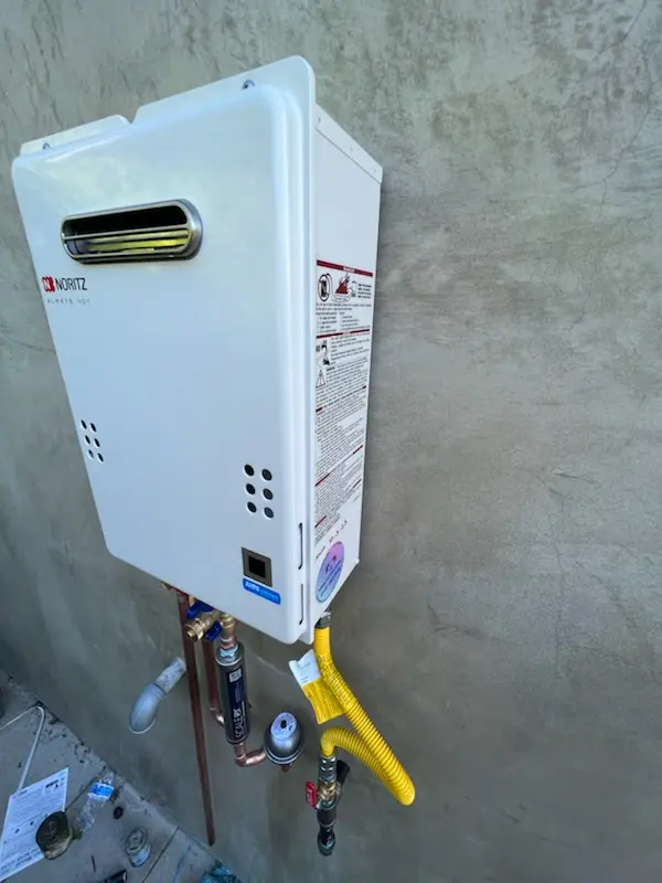 Tankless water heater installation for Marshall homes